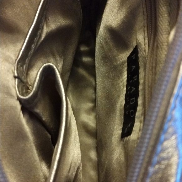 Paradox Leather Silver And Gold Quilted Chain Bag w Tassel - Picture 4 of 9